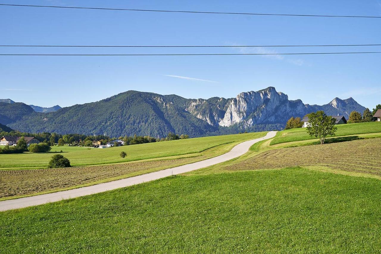 Bergblick Acht Mondsee Innerschwand Buitenkant foto