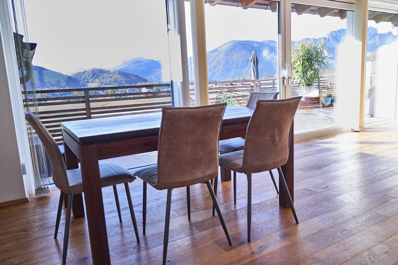 Bergblick Acht Mondsee Innerschwand Buitenkant foto